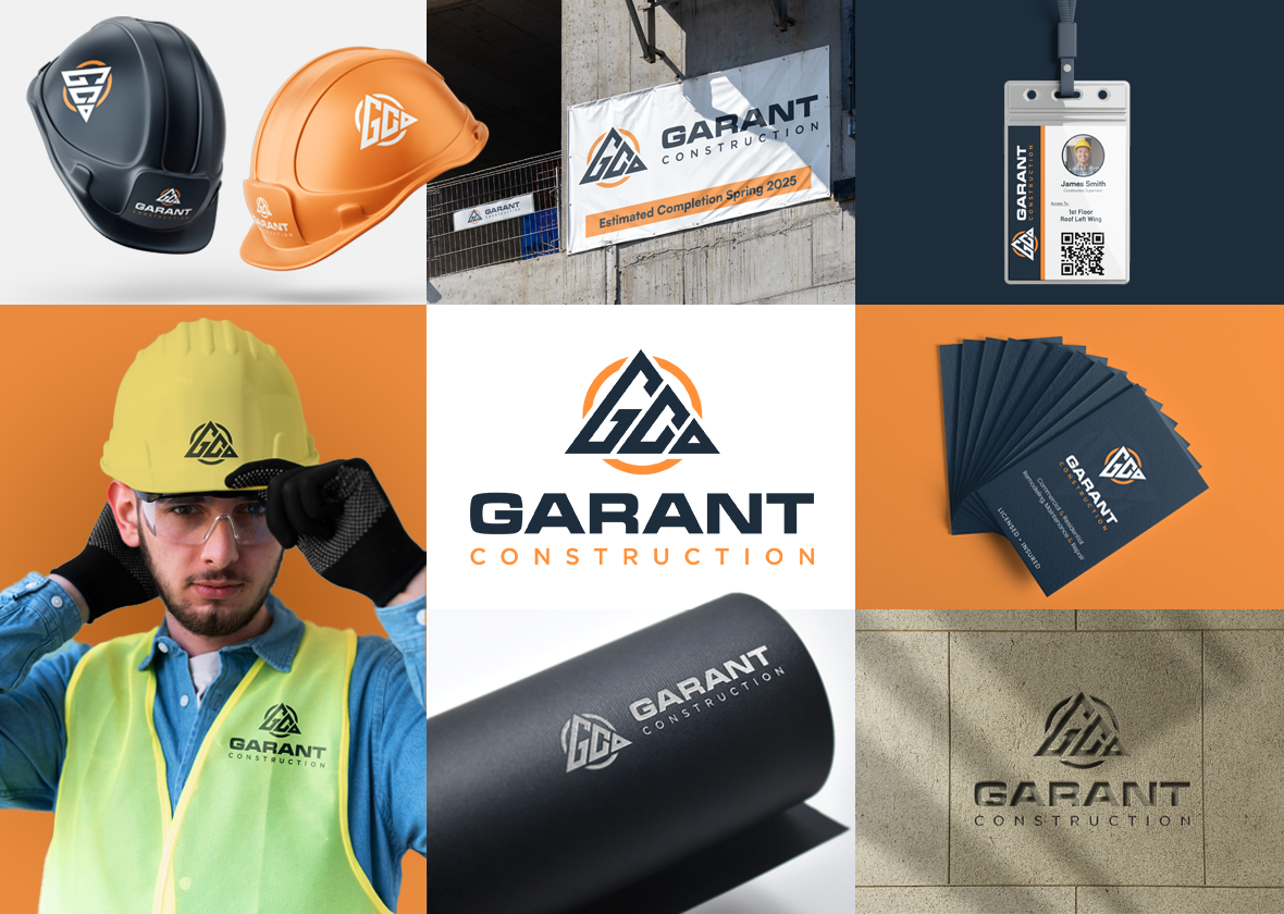 Construction brand identity applications