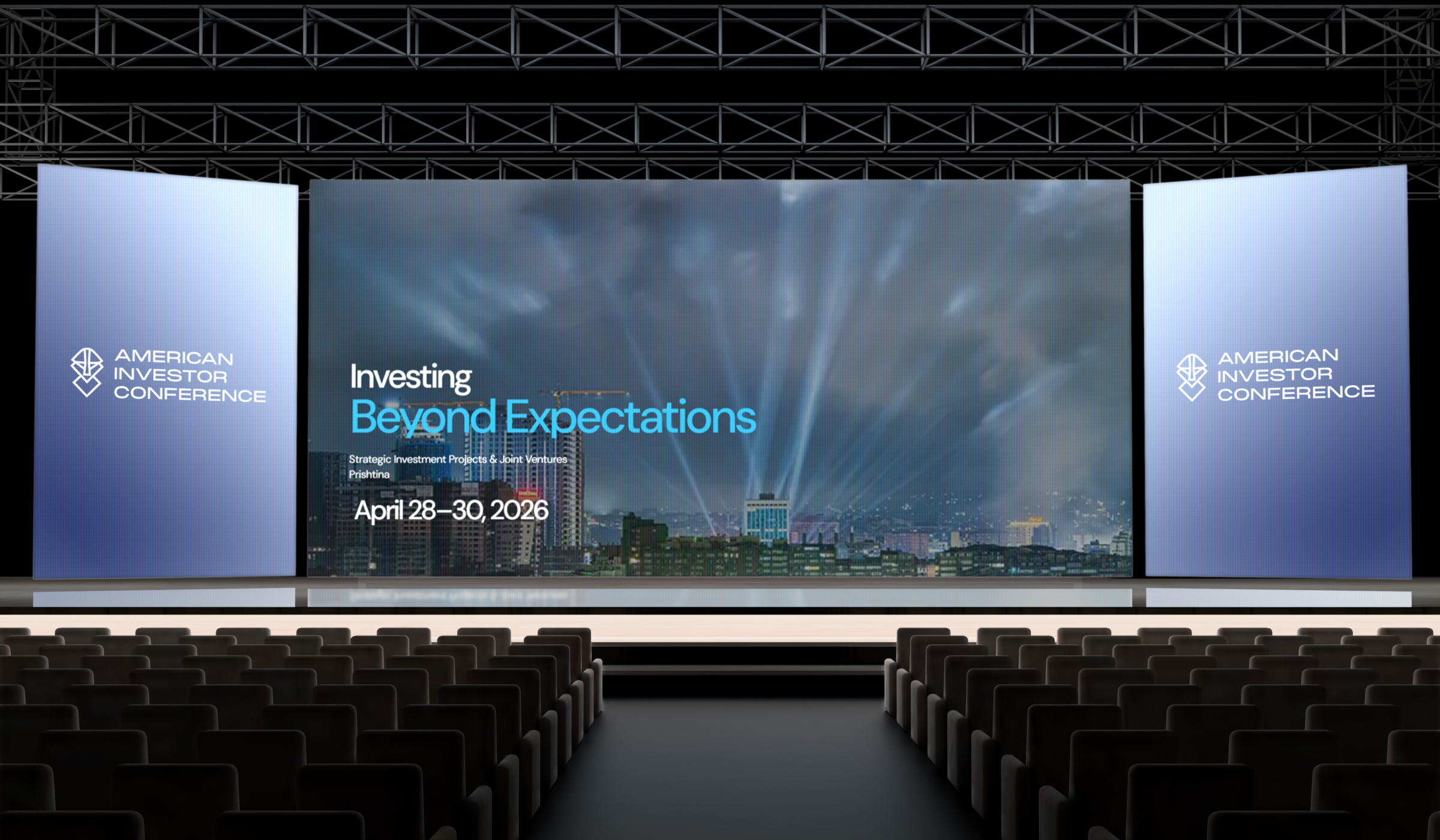 Conference stage and event screen design